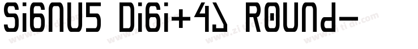 Signus Digital Round字体转换
